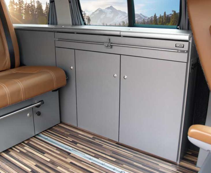 meubellijn CityVan, antraciet voor VW T6/5 lange wielbasis