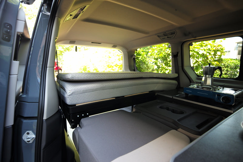VW Multivan comfortbed - bedsysteem met lattenbodem en matras