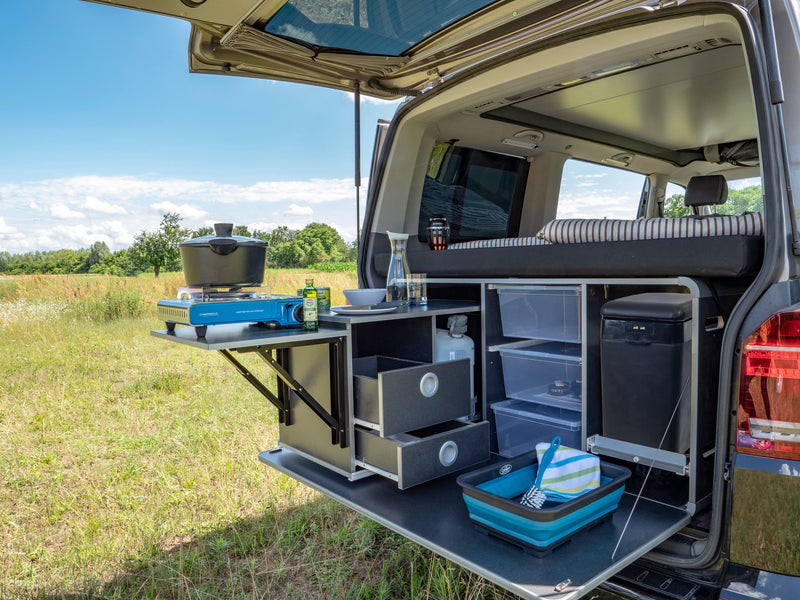 REIMO CampingBox L voor o.a. Volkswagen Transporter T5, T6 en T6.1, Mercedes-Benz Vito, Renault Trafic, Opel Vivaro, Fiat Talento