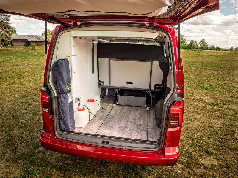 Meubellijn TrioStyle voor VW T6/5 korte wielbasis afgewerkt zonder technische on