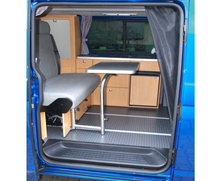 Tafelsysteem luxe met draaibaar tafelonderstel, decor antraciet VW T6/5
