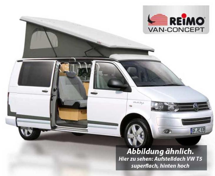 Slaapdak EasyFit VW T5&T6, achterkant hoog, korte wielbasis, met gespsluiting