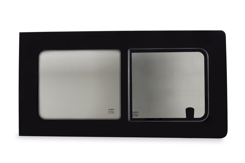 Carbest Getint Schuifraam met hor van Privacy glas Veiligheidsglas voor VW T5 / T5GP / T6 / T6.1