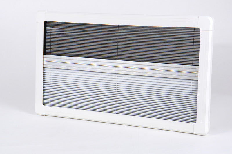 Verduisteringsgordijn en insectenhor voor RW Eco 700x400, aluminium frame, wit