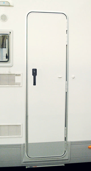 Prefab camperdeur in Systeem 2000 wit