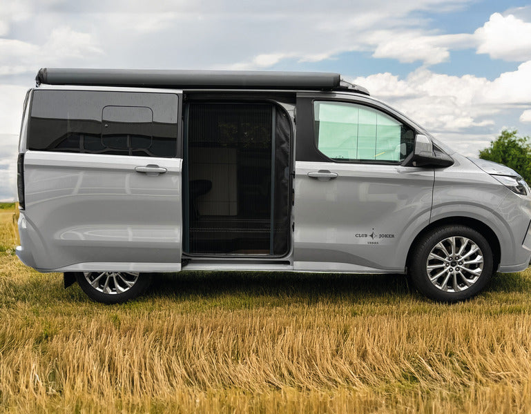 REMIcare bestelwagen met rechtsgestuurde uitvoering – linker schuifdeur, Britse versie voor Ford Tourneo / Transit Custom (vanaf 2023) / VW Transporter (vanaf 2024)
