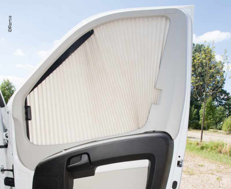 Zijruitenrolgordijn REMIfront Rechts/Links voor Ducato vanaf 2011 Beige