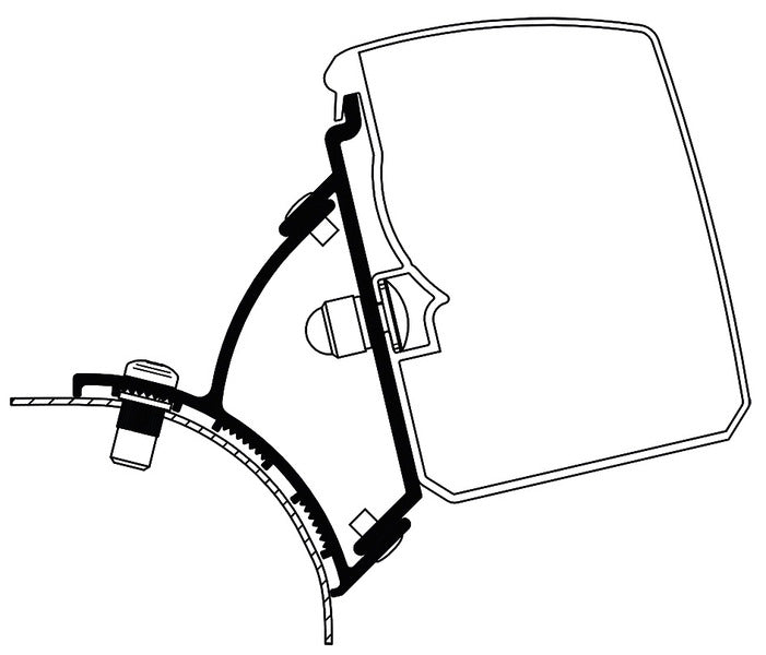 Thule luifel 3200, Adapter VW T5/T6 Minivan Fixed LHD