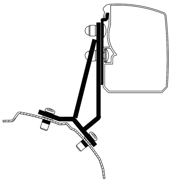 Thule luifel 3200, Adapter Ford Transit/Tourneo Custom Fixed LHD