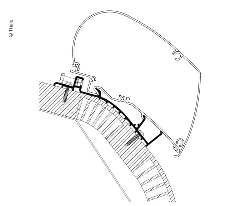Adapter Carthago Chic 550cm, vanaf 2014, serie 6, vanaf 2014
