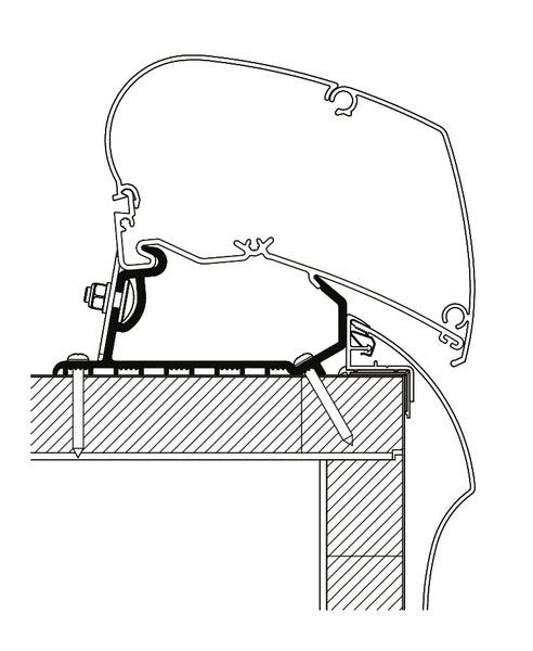 Adapter voor Omnistor Awning, Hobby Optima LED, Deluxe/Premium