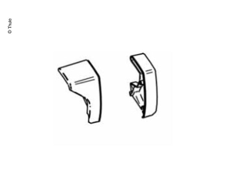 Eindkap frontprofiel voor Omnistor 6200 wit Rechts en Links