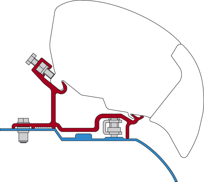 Adapter voor fiamma dakluifels F6, F65 S en F65 L