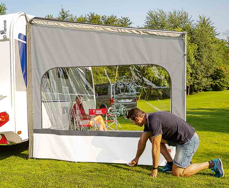 Zijde W - zijgedeelte voor de voortent Caravanstore XL