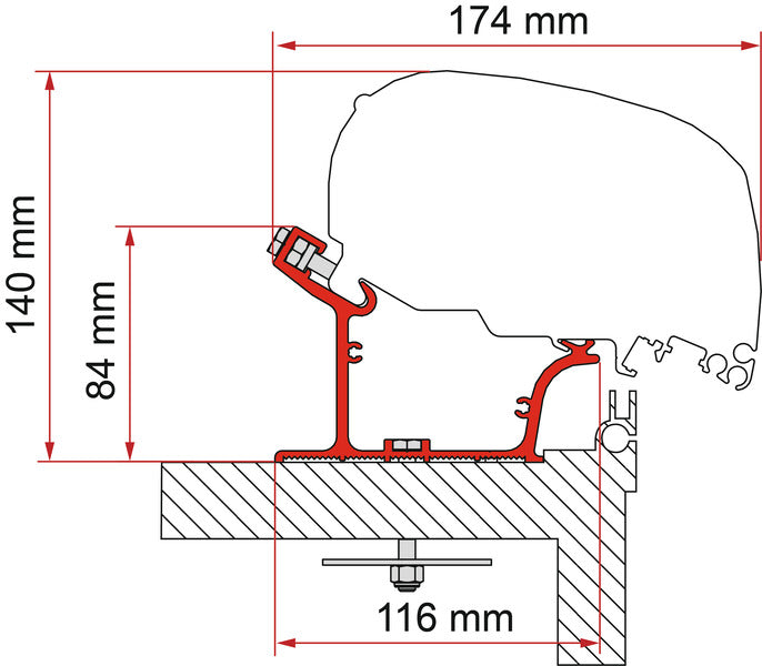 Fiamma Adapter Adria Caravan Vanaf bouwjaar 2015