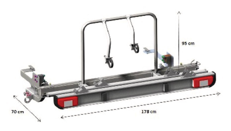 EuroCarry E-Bike drager voor Fiat Ducato vanaf 2006, laadvermogen tot 80 kg