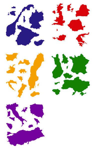 Europa Stickers Set Europa Stickers Card