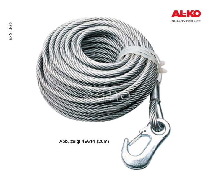 Touw 15m voor Alko lier 350kg