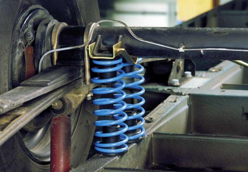 gekke niveau veren Ford Transit Frontantr.