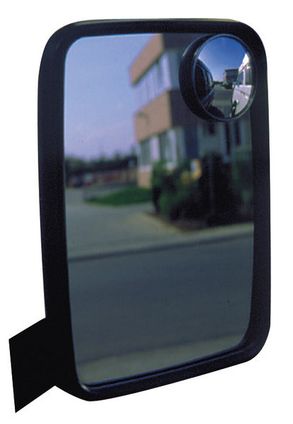 Groothoekspiegel 51 x 51 mm x 9,8 mm met dubbelzijdige rand. plakband