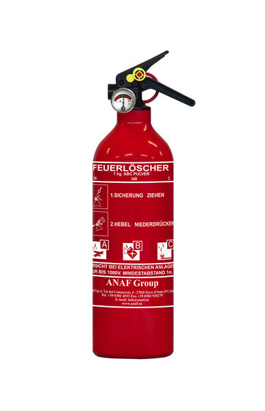 ABC brandblusser 1kg met manometer