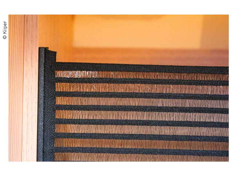 KIIPER-Mini opbergnet set 3, voor 200mm installatiebreedte, zwart gelinieerd