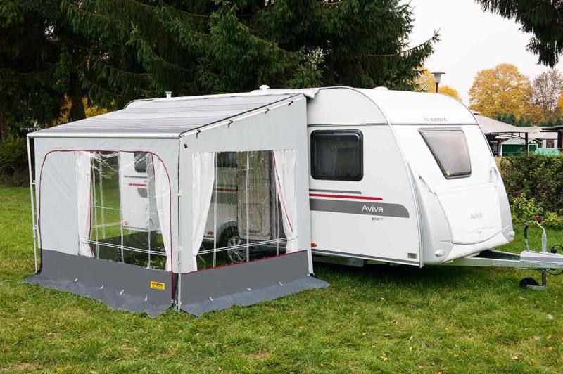 Gordijn voor voorgevel Fiamma Caravanstore 410 wit - voor 47565