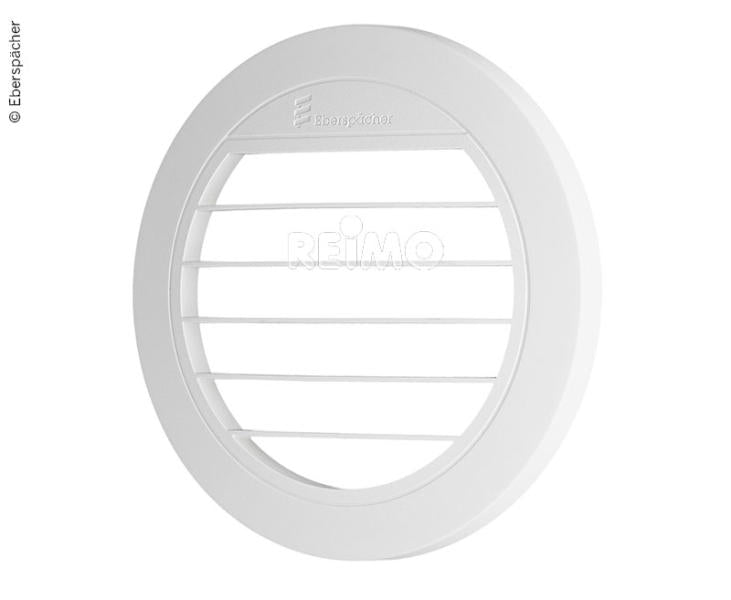 Luchtuitlaat plat 0° voor Standh.Airtronic D3, Ø90mm, wit