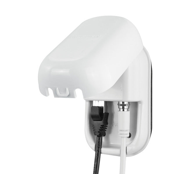 RJ45-buitenaansluiting & F-type-connector, wit