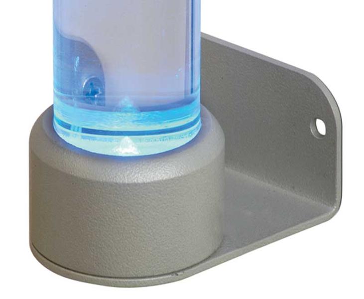 TFT houder, draaibaar + kantelbaar, Links met blauwe LED verlichting