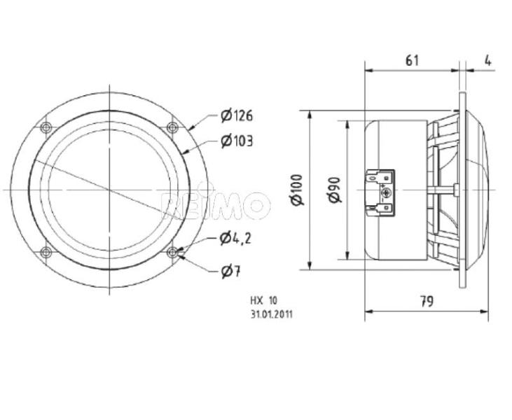 High-End-2 wegen Koaxialluidspreker 4'