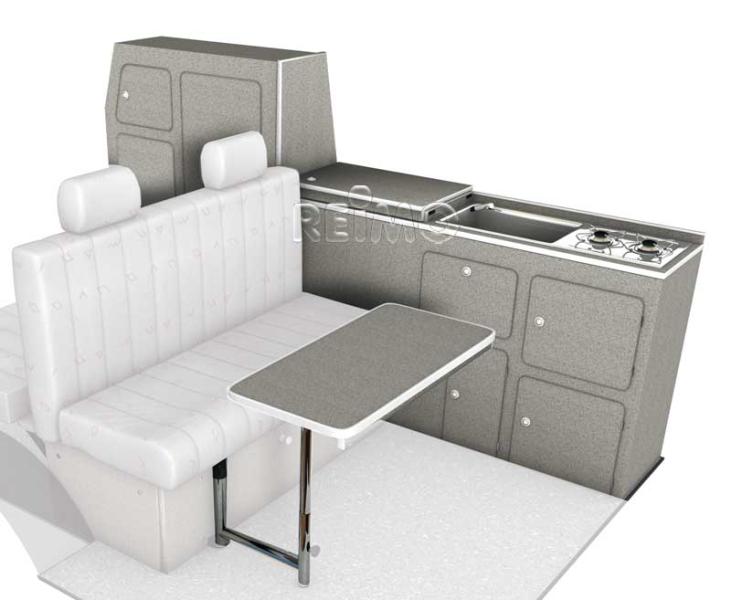 Bel Ami meubellijn voor T6/T5 kR, decor Granitto laminaat