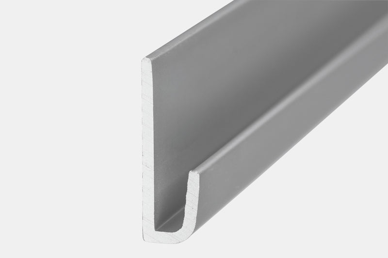 Aluminium eindprofiel - 3-4 mm