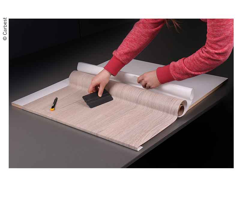 Zelfklevende meubelfolie, 62cmx230cm, zwart mat decor