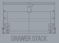 Kliksluiting Snaplock 36 x 59 mm voor deurdiktes van 12 - 18 mm - Mat zwart / Chroom