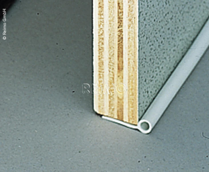 Grijze afdichtingsstrip, rond profiel Ø 5 mm, 100 m Roller