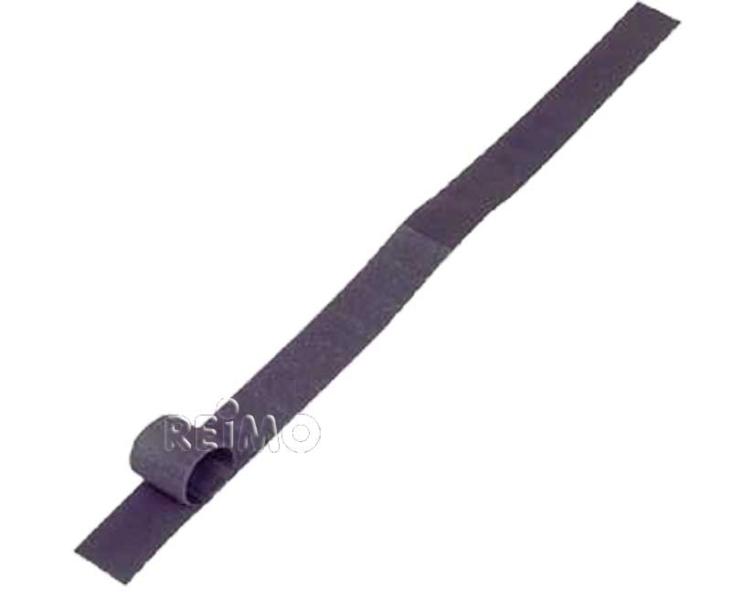 Klittenband zelfklevend. 20mm zwart 5m