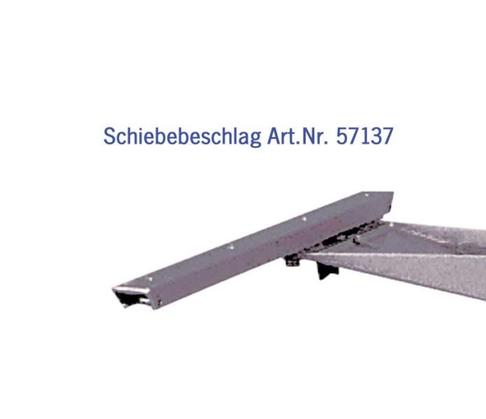 Aluminium tafelzuil met gasdrukdemper