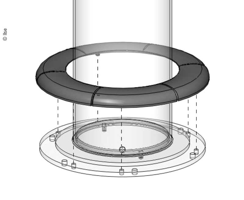 Basisafdekking 3-delig voor Ilse liftframe