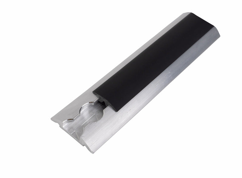 Glad afdekprofiel - 2,5 m lengte - Zwart