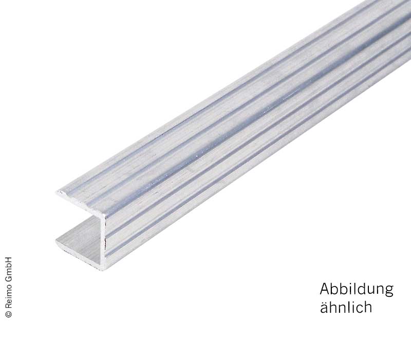 U-profiel van aluminium 15mm staaf 1,4 m