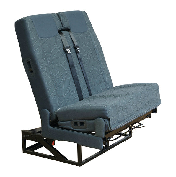 SK7 bankzitting compleet 95cm, bekleding tweekleurig lichtgrijs/antraciet