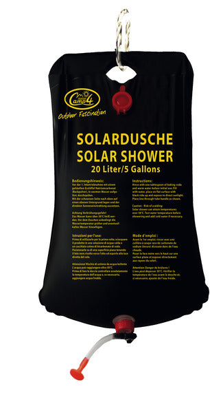 Zonnedouche met ophanginrichting, 20 ltr. volume