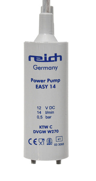 Eenvoudige dompelpomp 14l/min., 0,5 bar, 1m kabel drinkwater conform, los