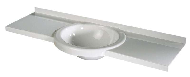Designwastafel 900 x 270mm, wit