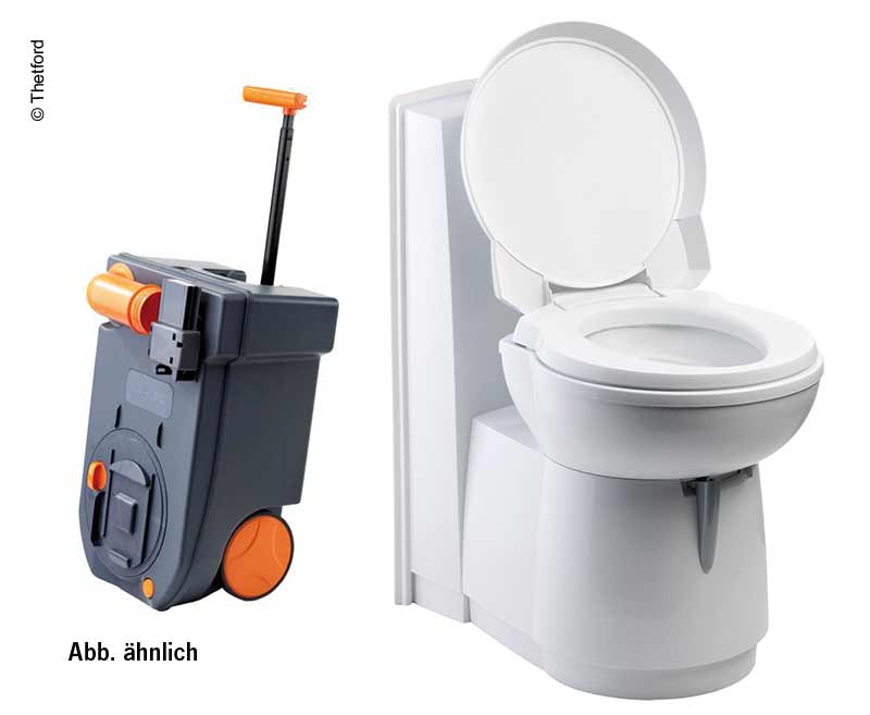Cassettetoilet C263-CSL elektrisch kunststof wit wit
