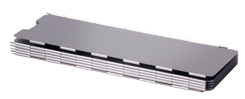 Inklapbaar windscherm voor kooktoestel, aluminium, hoogte 30cm