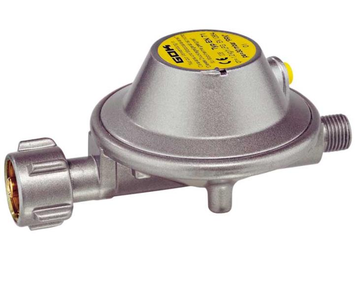 Gasregelaar 8 mm met manometer, gasfles