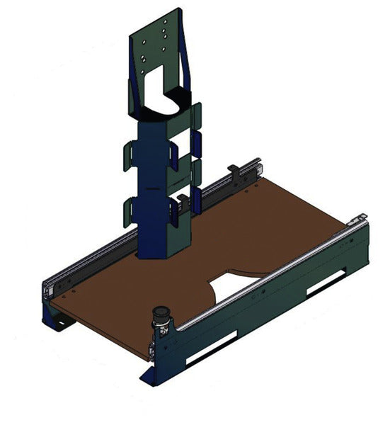 Gasfleslade voor garage achterin L70xB37xH69cm,