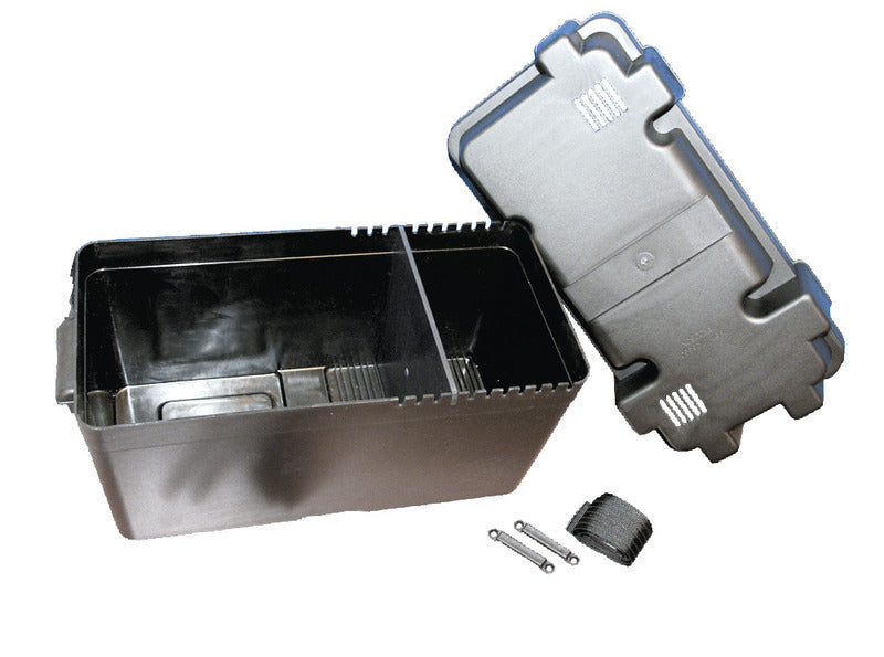 Verstelbare accukast zwart, 39,5x23,5x17cm